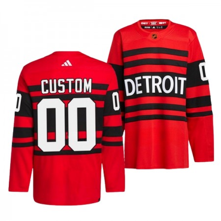 Dresovi Detroit Red Wings Custom Adidas 2022-23 Reverse Retro 2.0 Crvena Authentic - Muške